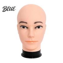Mannequin Head for Wigs Bald Head Male/Female Hair Model Professional Cosmetology Salon Training Wig Making Hat Glasses Display Hairdressing Men  A