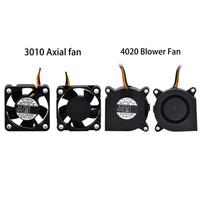 Creality K1/K1C/K1 Max Extruder Fan Kit 3010 Axial fan and 4020 Blower Fan DC24V Cooling Hotend Fan High Airflow 3D Printer part