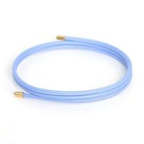 Relieve Fatigue Healthy Magnetic Wire Rope Bracelet Ladies Necklace Easy Adjustable Pink Red Blue Silver Gold Cord Wrap Bracelet 51cm white