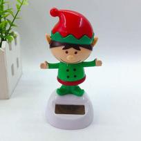Head Dancer Car Decoration Swinging Bobble Toy Santa Claus Solar Dancing Doll Christmas Snowman Elves