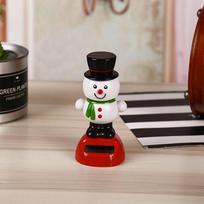 Head Dancer Car Decoration Swinging Bobble Toy Santa Claus Solar Dancing Doll Christmas Snowman Snowman