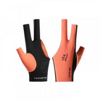 Professional 3-Finger Pool Cue Glove Thin Breathable Anti-Slip 8-Ball Snooker Billiards Orange/BlackLeft Hand black