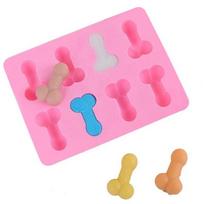 Sexy Penis Cake Mold For Soap Birthday Fondant Cake Chocolates Ice And Soap Mold pink