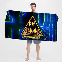 Popular bands D-Def L-LeppardS heavy metal Big Microfiber Beach Towels Quick Dry Towel Sand Beach Pool Towel for Travel Swim 30x30cm