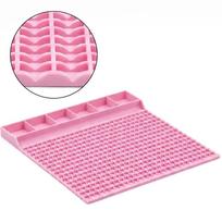 DIY Bead Bracelet Board Multi-Compartment Pony Bead Planning Tray  Gifts Style 3 Pink pink