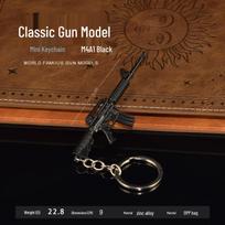 PUBG M4A1 Black Keychain: Small Gun Pendant brown