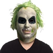 For Halloween Beetlejuice Clown Mask Horror Full Head Clown Mask for Adult black