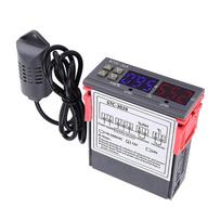 STC-3028 Skaitmeninis termostatas inkubatoriaus temperatūros reguliatoriui Termoreguliatorius Relė Šildymas Vėsinimas 12V/24V/110-220V black