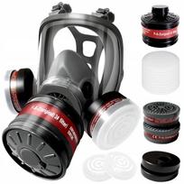 Dust Mask + Gas Mask + 2 Carbon Cartridges + 10X Koanni Filters