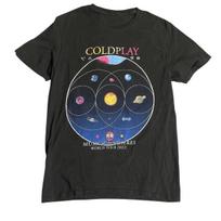 Coldplay Music of the Spheres World Tour 2022 T-Shirt Black Concert Merch Small Unisex T-Shirt M blue