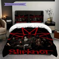 Slipknot Band Logo Set Bedding 1 Duvet Cover 2 Pillowcase Without Core Christmas Birthday Gift Bedding Set Soft And Comfortable 200x200cm