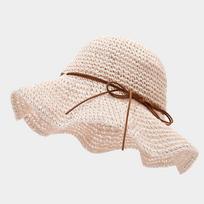 Breathable Straw Fedora Hat With Floppy Brim For Beach Vacation And Sunshade
