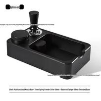 Multi-functional Coffee Knock Box with Storage for Tamper & Tools