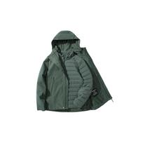 Jack Wolfskin Waterproof And Windproof To Keep Warm 3 in 1 Windbreaker Jacket Unisex 5123331 XXL gray