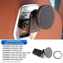 Galinės sėdynės magnetinis laikiklis telefono laikikliui Laikiklio apdaila Automobilinis laikiklis BMW X3 X5 X6 5 serijai 7 serijai 2025 G45 IX i5 G60 G05 G06 G61 1pcs Magnetic