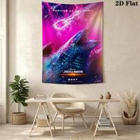 Godzilla Vs Kong Epic Clash Unleashed Tapestry Fashion Print Background Cloth Wall Covering Decoration Atmospheric Background Cloth Wall Decoration 100cm x 150cm