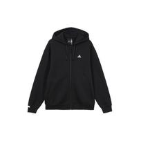 Adidas Hooded Zippers Thickened Fleece Lined Athleisure Jacket Unisex Black (Unisex) Jackets IV7607 XS black