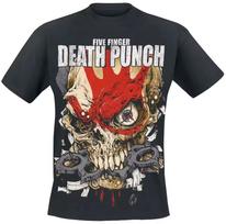 2026 Five Finger Death Punch Band T-Shirt Cotton Graphic Tee Men Women Summer Streetwear 140 red