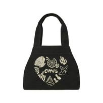Emis Heart Coastal Mini Tote Bag Black ONE SIZE juoda