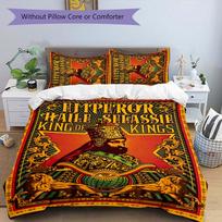 Rastafari Lion of Judah 3pcs Bedding Set Duvet Cover Closure Includes 1 Duvet Cover & 2 Pillowcases for All Seasons Bedroom Home Dorm Decor 135cmx200cm