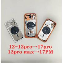 Pasidaryk pats pilnas surinkimas plokščias iPhone 12 Pro Max, kaip 17 Pro Max korpusas, skirtas iPhone 12 iki 17 Pro 12 Pro pasidaryk pats 17 Pro galinis dangtelis 12promax to 17promax