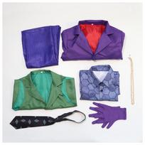 Cosplay Dark Knight Clown Heath Ledger Children's Cosplay Costume, Halloween Costume Children's Clown Costume Children's 150 blue
