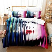 3D Print Sexy Madonna Bedding Set Duvet Cover Bed Set Quilt Cover Pillowcase Comforter king Queen Size Boys Adult Bedding Set 70x133cm 2pcs gray