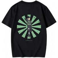 Naruto Shikamaru Nara Retro Sunburst T-Shirt L