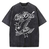 Lil Peep Cry Baby Washed Shirt Cotton High Quality Male Y2k Women Gothic Top Tees Pop Culture Punk Streetwear Y2k 2000s M black