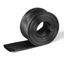 1m/5m Carbon Fibre Tubing 2MM-40MM High Temperature Resistant Braided Mesh Tubing Wire Sleeve High Strength Protection Sleeve 15mm&Lemght 1m