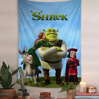 Cartoon Funny Movie S-Shrek Cartoon Tapestry Wall Hanging Decoration Household Home Decor 60x90cm gray