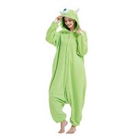 Polarinis Fleece Sullivan Mike Wazowski Monstras Kigurumi Suaugusiems Animacinis Vienas gabalas Pižama Kostiumai Helovynui Karnavalui Cosplay Šaliai L&Other beige