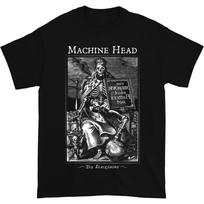 MACHINE HEAD Album Pattern Printed T-shirt - Gothic Cool Dark Metal T-shirt Suitable for Both Men and Women To Wear XXXXL gray