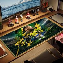 Neymar Jr Brasil Color Mouse Pad Large Gaming Table Cushion Non-slip Laptop Tablet Big Mousepad XXL Mat Mini PC Playmat With Lock edge 30cmx60cm(11.8x23.6inch)
