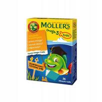 Möller' Jelly Beans For Children, Orange-Lemon Flavor, 36 Pcs., Omega-3 Fatty Acids S