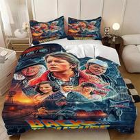 Duvet Cover Pillowcase Back To The Future Casal Bedding Set Adults Boy Girl Bedroom Decoration Single/Double/Queen Large Size Gi 100×135cm