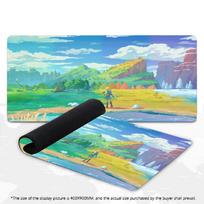 XXL Gaming Mouse Pad Voxel Island Zelda Coastal Town Sci Fi Cliff Landscape Non Slip Desk Mat For PC Keyboard Gaming Decor 600x300x2mm