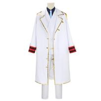 ONE PIECE cos suit, Navy Lieutenant General Karp cos Grandpa Luffy cape full set of animation cosplay costumes S white