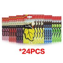 6/12/18/24PCS Automobilių oro gaiviklio kvapo automobilių kvepalai automobilio salono priedams oro gaiviklio pritaikymas black