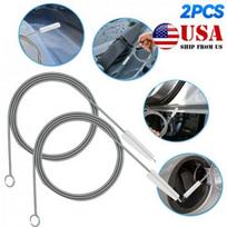 Universal Car Drain Dredge Clog Sunroof Cleaning Scrub Brush Tool Flexible 150CM gray