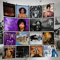 Prince Purple Fleece Blanket, Prince Purple Vintage Personalized Fleece Blanket, Prince Purple Rain Personalized Blanket, Christmas Gift 100x150cm