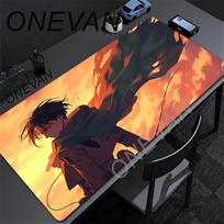 Attack on Titan Anime Large Lock Edge Mouse Pad Computer Mousepad XXL S Gaming Padmouse Gamer Laptop Keyboard Mouse Mats Carpet 30x80x0.2cm