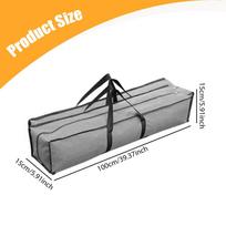 39 Inch Carry Bag for Canopy Roll Up Table And Sleeping Mat 100cmx15cmx15cm gray