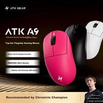 ATK Dragonfly A9 Wireless Gaming Mouse Office Mouse Three-Mode Connection Lightweight Symmetric Minimalist Ergonomic A9UltraMax2.0 Black