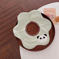 Infant Cotton Bibs - Soft Neckband Drool Towels for Newborns, Absorbent & Anti-Spit-Up, Perfect for Baby's Feeding Time 28 28 brown