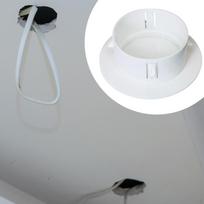 Ceiling Hole Cover Plate Air Conditioner Holes Seal Sturdy Easy to Install and Disassemble White 80 to 89 Hole