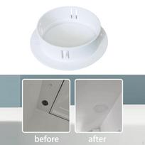 Ceiling Hole Cover Plate Air Conditioner Holes Seal Sturdy Easy to Install and Disassemble White 106 to 124 Hole