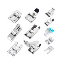 11 Piece Low Shank Sewing Machine Presser Foot Kit, Invisible Zipper & Rolled Hem Feet white