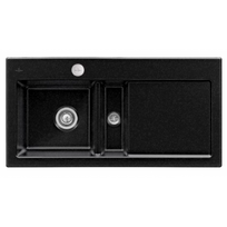 Keraminė virtuvės plautuvė Villeroy & Boch Subway 60, 1000x510 mm, su CeramicPlus danga (pasirenkama pusė, spalva ir ventilis)