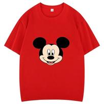 Disney Classic Mickey Mouse Head Portrait Unisex TShirt Timeless Basic Cotton Casual Short Sleeve Top Comfortable Tshirt L black
